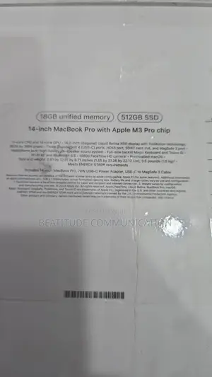 Laptop Apple MacBook Pro 2023 M3 14-Inch 18GB Apple M3 Pro SSD 512GB