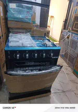 Oven-Equipped Aeon 3+1 Burner Cooker, 60×60 Build