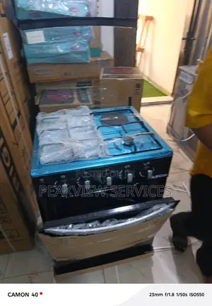 Aeon Standard 60×60 Cooker, Triple Gas Burner Setup