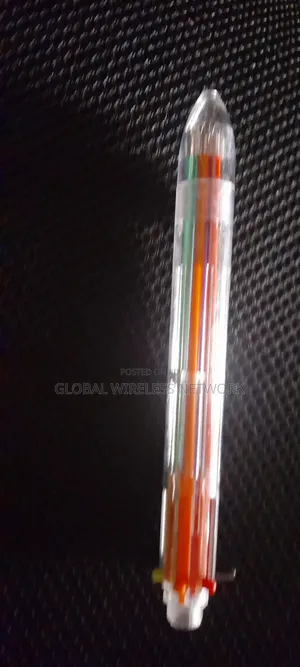 6-in-1 Multicolour Retractable Ball Point Pen. Bundle of 5 Units