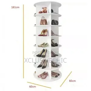 360 Degree Rotating 7 Layers Shoe Rack