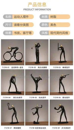 Sport Figurine/ Bicycle Man Decor Ornament