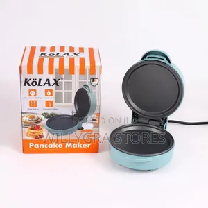Kolax Electric Round Griddle For Individual Pancakes, Cookies, Eggs