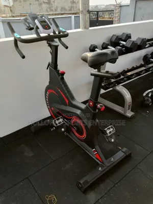 Red Commercial Spinning Bike