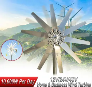 Get Real 10,000w Per Day Wind Turbine Power for Zero Monthly Fuel Cost