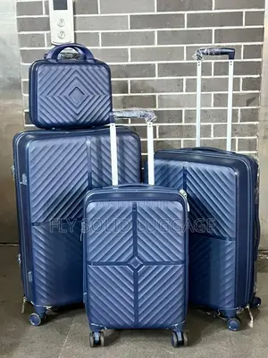 Set of 4 Rubber Luggage Cases