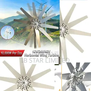 Zero Generator Noise, Just Consistent 10,000w Per Day 48v Wind Turbine