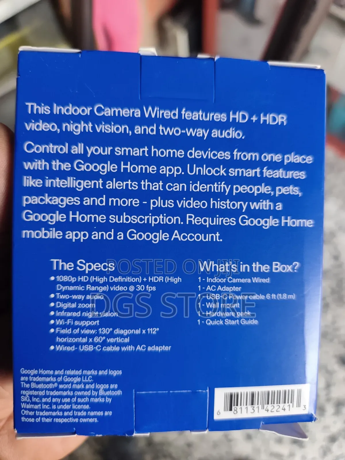 Onn Indoor Wired Camera