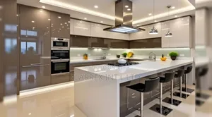 Kitchen Cabinet And Island