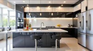 Kitchen Cabinet And Island