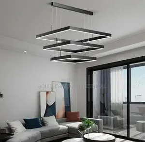 3 Square Drop Chandelier