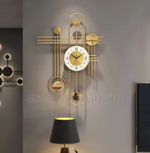 Wall Clock 3d Crystal Gold Large Decor Wall Clock