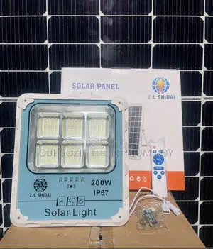 200w Z.L Shidai Solar Flood Light. Best Flood Light Importer in Lagos