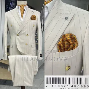 High Classic Luxury Double Breasted Men Suit