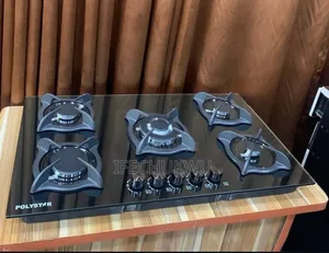 Quality Brand New Polystar Built-in or Table Top 5 Burners Gas Cooker