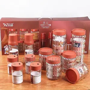 Glass Kitchen Storage Set