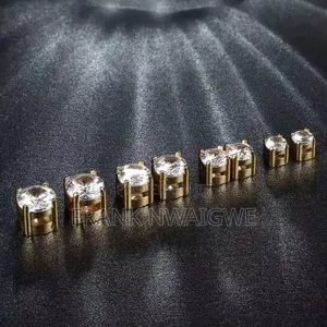 18 Karat Gold Plated Magnetic Clip Unisex Earring
