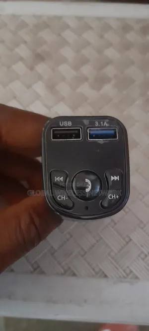 Dual Usb Car Charger, Hands-free, Mp3 Player With Aux Port
