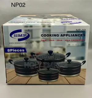 SMP 4 Set of Non-Stick Pots, 24cm, 26cm, 28cm,30cm