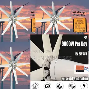 Never Worry About Energy Bill With 9000w Per Day 48v Wind Turbine