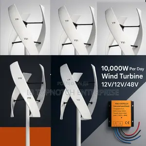 Silence the Noise of Cost With 10,000w Vertical 48v Wind Power Turbine