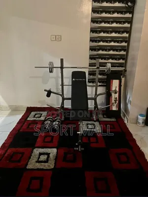 Home  Weight Bench With 50kg Weightlifting Set