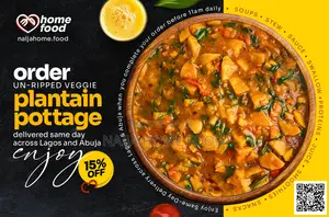 Order Porridge Plantain Pottage At Naija Home Food Across Abuja Lagos