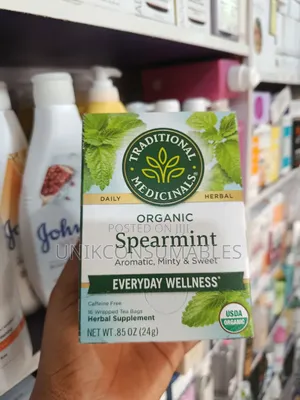 Traditional Medicinals Organic Spearmint, Chamomile,Stress Ease Tea