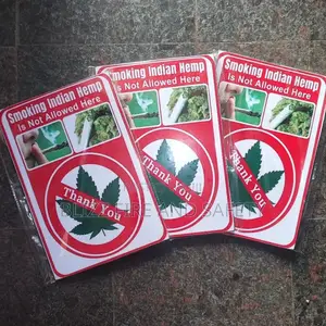 No Smoking Of India Hemps Signage