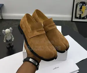 Original Vintage Frosted Leather Tabi Loafers Shoes
