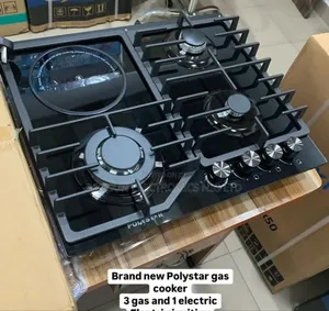 Polystar Luxury 3+1 Inbuilt Gas Electric Cooker Hob 60cm Automatic