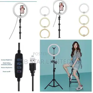 2.1m Tripod Adjusts to Every Creative Need 13 Inches Led Ring Light