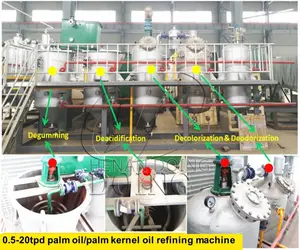 Palm/Peanut/Soybean Crude Cooking Oil Refinery Plant