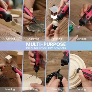 4v Cordless Rotary Tool Kit With 86 Accessories 5-Speed 5000-18000 RPM