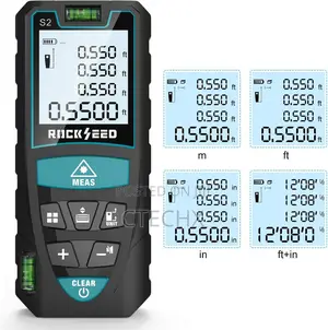 Rockseed Laser Distance Measure 100m/328ft With 2 Bubble Levels