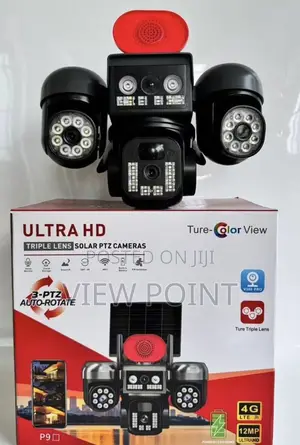 View Point All 4lens Rotating 18mp PTZ Solar Camera