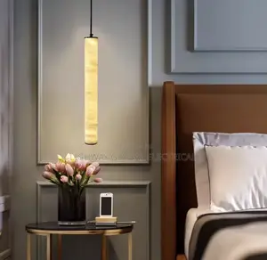 Nordic Led Marble Cylindrical Pendant Light