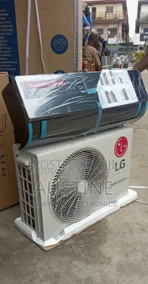 Brand New Lg 1.5hp Dual Inverter Split Unit Ac>Black Mirror>Copper>