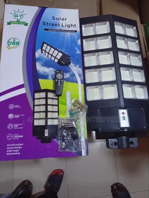 This Is a Solar Street Light, an Integrated Outdoor Lighting System