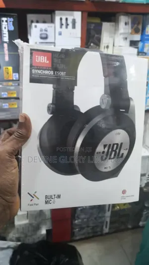 JBL Synchros E50bt Wireless Over-Ear Headphones – Purebass Sound