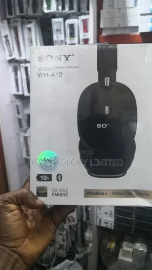 Sony Wh-A12 Anc Wireless Bluetooth Headphones – 40h Playback