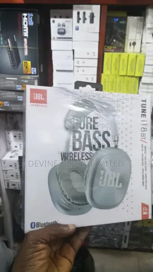 JBL Tune I18 Pure Bass Wireless on-Ear Headphones – Bluetooth
