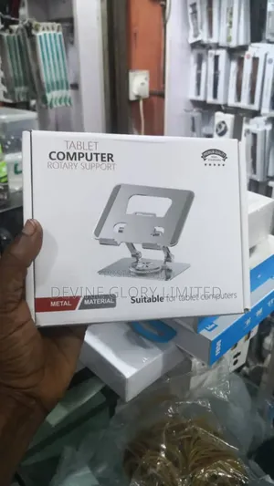 360° Tablet Computer Rotary Support – Adjustable Aluminum Stand