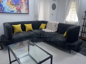 Brand New Black L Shaped 5 Seater Sofa