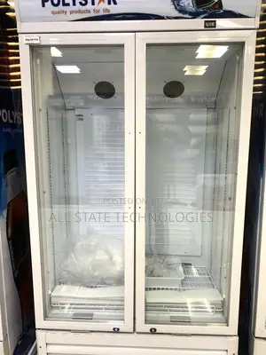 Polystar 363l Dual Door Beverage Display Fridge
