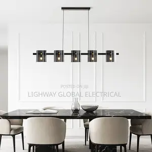 Dining Area Black Glass Luxury Chandelier