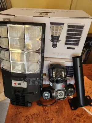 All 3 Lens Rotational Cctv Camera + Solar Street Light