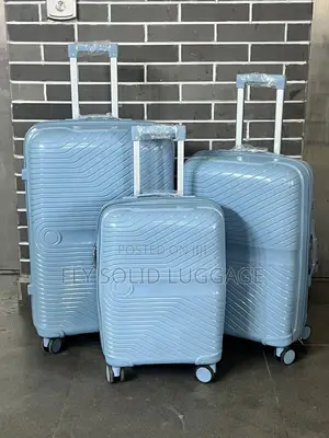 Original Solid Pologood Rubber Luggage Traveling Box Set of 3