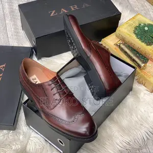 Original Zara Leather Brogue Shoes