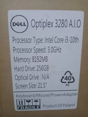 New Dell Optiplex 3240 All-in-One 8GB Intel Core I3 SSD 256GB